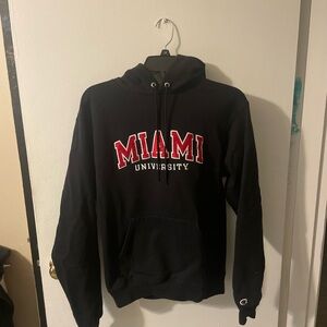 Champion Black Miami University Hoodie